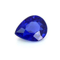 Saphir non-chauffé de Madagascar de 1.55 ct - Vue de face