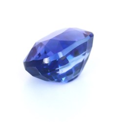 Saphir non-chauffé de Ceylan de 3.04 carats - Vue en perspective