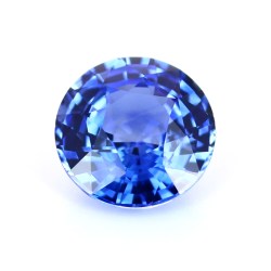 Saphir de Ceylan de 3.23 carats - Vue de face