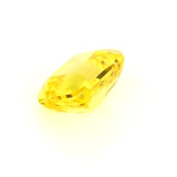 Saphir jaune de Ceylan de 1.77 ct - Vue en perspective