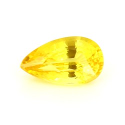Saphir jaune de Ceylan de 2.02 cts - Vue de face