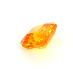 Saphir orange de Ceylan de 1.61 carat - Vue en perspective