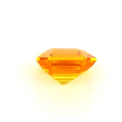 Saphir orange de Ceylan de 1.61 carat - Vue de profil