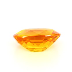 Saphir orange de Ceylan de 2.59 cts - Vue de profil